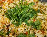 A picture of step 5 of Veg Fried Rice.
