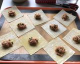 Une image de l'étape 2 de Soupe de Raviolis chinois (wontons).
