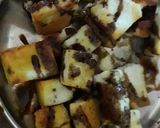 A picture of step 1 of Paneer kaleji.