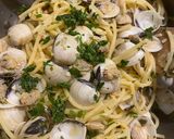 Une image de l'étape 1 de Spaghettis Vongole.