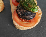 Foto del paso 6 de la receta: Tostas de morcilla de Burgos y pimientos de Padrón