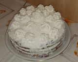 Tejszínes pudingos csokoládé torta recept fázis 4 fotója