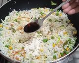 A picture of step 5 of Vegetables Fried Rice.