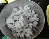 A picture of step 1 of Palak aloo chana dal sabzi.