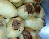صورة لخطوة 2 من وصفة صينية بطاطس محشية لحمة مفرومه بتدوووب 🥔👍🏻