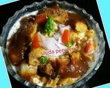 A picture of step 3 of Dahi pulki chana chaat.