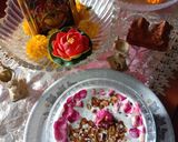 A picture of step 3 of Rose milk rice kheer.
