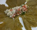 A picture of step 3 of Stuffed Grape Leaves with Rice and Meat.