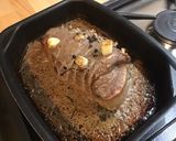 Une image de l'étape 7 de Rôti de bœuf à l'ail fumé et jus de sanglier.