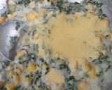 A picture of step 6 of Corn Methi curry.