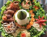 Cara Membuat Tumpeng nasi uduk ala kadarnya 7