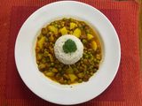 Mangodi with rice