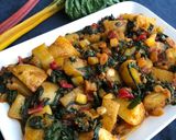 સ્વિસ ચાર્ડ પોટેટો સબ્જી (Swiss Chard Potato Sabji Recipe In Gujarati) રેસીપી સ્ટેપ4ફોટો