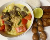 A picture of step 6 of Soto Sapi/Traditional Indonesian Yellow Soup.