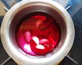 A picture of step 1 of Fish Cooked in Beetroot & Chutney.