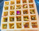 A picture of step 6 of Pistachio baklava waffle.