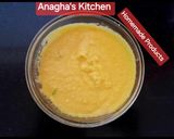 A picture of step 1 of Moong Dal Dhokla (yellow) 🍽.