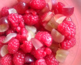 A picture of step 1 of Grapes and Raspberry.