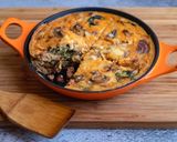 A picture of step 4 of Yui’s take on Spanish omelette.