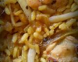 Foto del paso 5 de la receta Arroz con pollo de corral y ajos tiernos