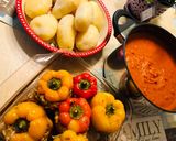 Sütőben sült töltött paprika recept fázis 5 fotója