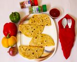 A picture of step 7 of Veg Quesadillas.