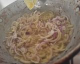 A picture of step 3 of Barista (fried onions) and veg Biriyani.