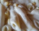Sonkás, kukoricás penne recept fázis 3 fotója