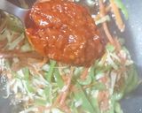 A picture of step 4 of Vegetable szechuan spaghetti.