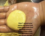 A picture of step 7 of Kesar Doodh Peda.