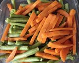 A picture of step 1 of Long Beans with Tofu.