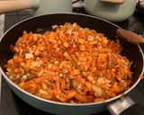 Foto del paso 6 de la receta Berenjenas rellenas de batata, zanahoria y queso
