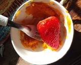 Foto del paso 1 de la receta: Kéfir de leche de zapallo y frutilla especiado para el desayuno