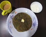 A picture of step 13 of Aloo palak paratha.