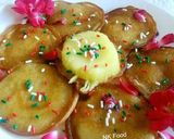 A picture of step 7 of Pineapple Malpua in Rose Water Syrup.
