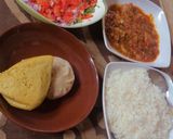 A picture of step 5 of Alkubus local bread with a twist🍽.