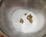 A picture of step 2 of Dalgona cake.