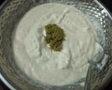 A picture of step 2 of Tiranga Dhokla.