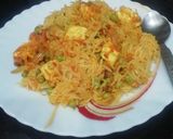 A picture of step 4 of Peas & Tomato Biryani.
