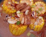 Foto langkah ke 7 dari resep Udang Cumi Saus Padang.