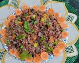A picture of step 6 of Red Rice Pulao.
