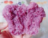 A picture of step 7 of Purple Sweet Potato Honeycomb Cake (Bánh Bò Xốp).