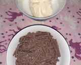 A picture of step 1 of Chocolate Lava cake.