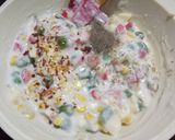 A picture of step 5 of Russian salad.