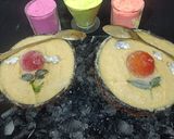 A picture of step 1 of Coconut And Thandai custard pudding.