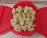 Foto del paso 1 de la receta Chuletas de Sajonia con queso rallado y ensalada de coliflor al vapor