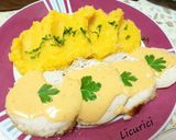 Pas rețetă Cotlet de porc fiert în lapte cu piure de cartof și dovleac 7 fotografie
