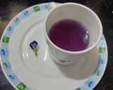 A picture of step 3 of Butterfly pea flower masala tea (gokarna or aparajita).
