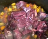 A picture of step 4 of Venison, mushroom and borlotti bean stew 🦌 🍄.