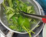 Foto langkah ke 1 dari resep Ide masakan harian 01 - tumis kangkung tetap hijau.